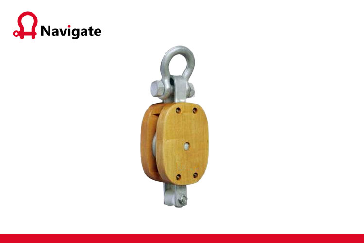 REGULAR WOOD BLOCK - SINGLE WITH SHACKLE